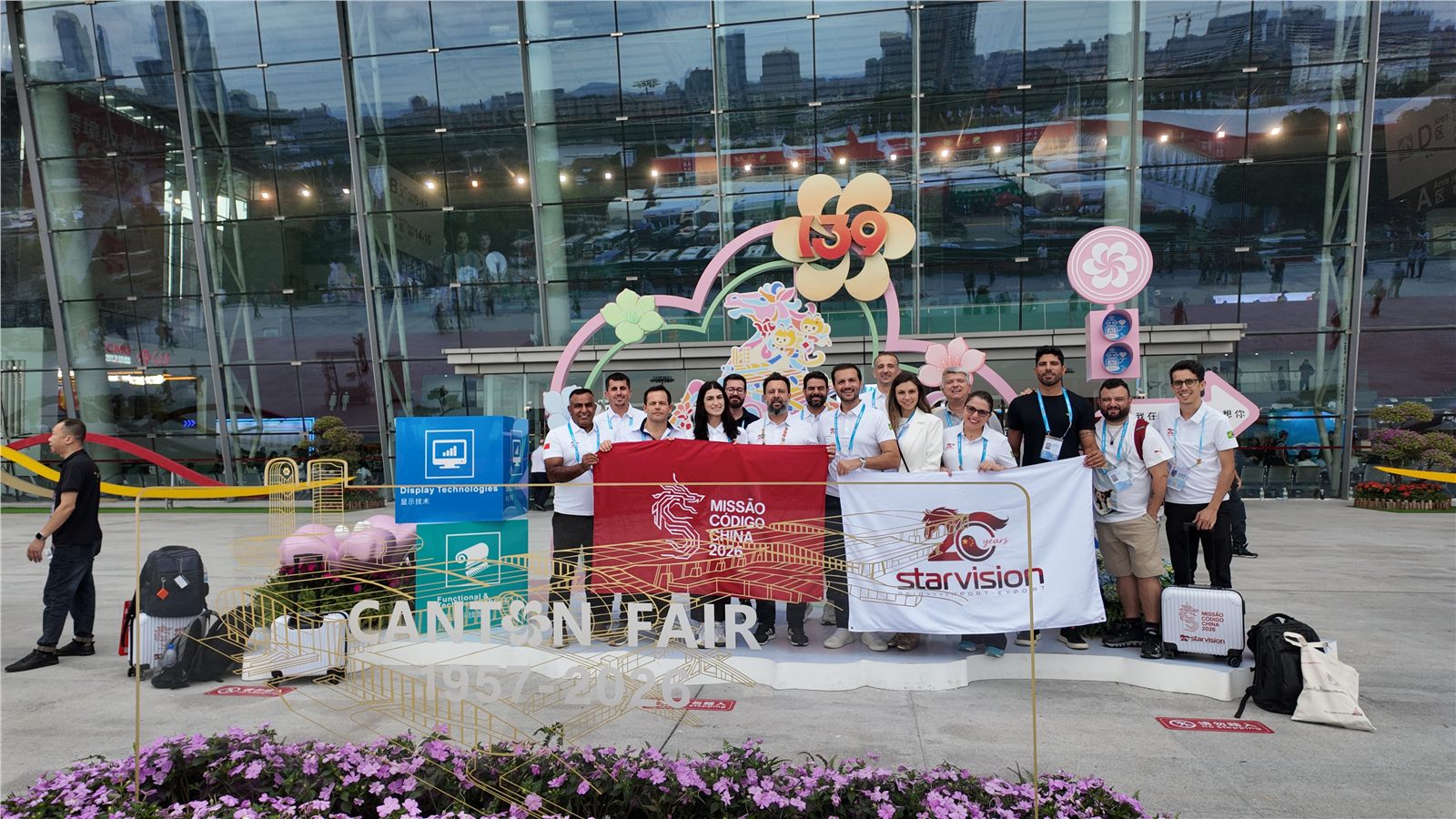 Vista aérea de Guangzhou durante a Missão Código China 2026